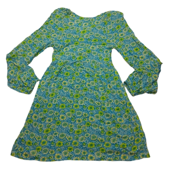 BP Dress Size S Blue Green Floral - Picture 2 of 12